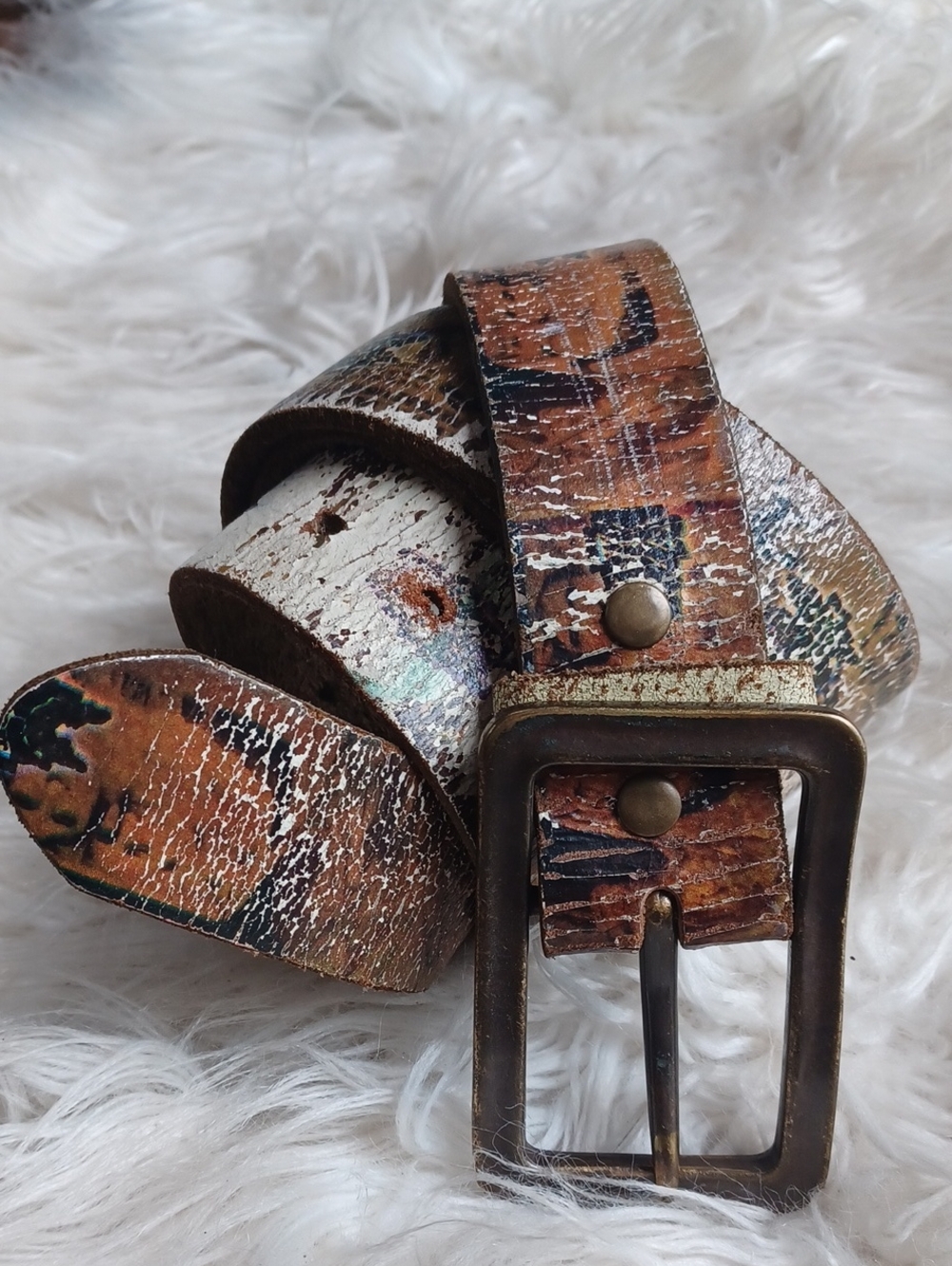 Vintage Leather Island Designed By Bill Lavin Belt